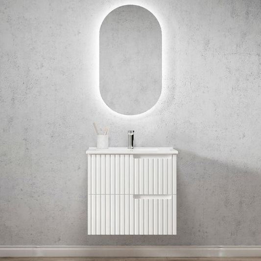 Otti Noosa Wave Board Wall Hung Vanity with Slimline Ceramic Top