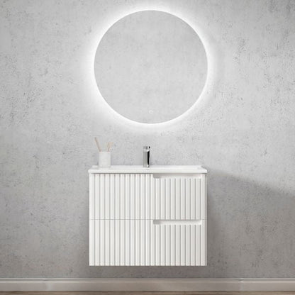 Otti Noosa Wave Board Wall Hung Vanity with Slimline Ceramic Top