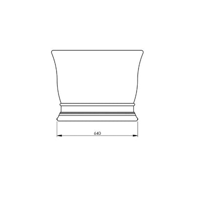 Turner Hastings Cambridge 174 TitanCast Bath with Overflow