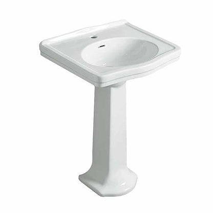 Turner Hastings Claremont 580mm Wall Hung Basin & Pedestal