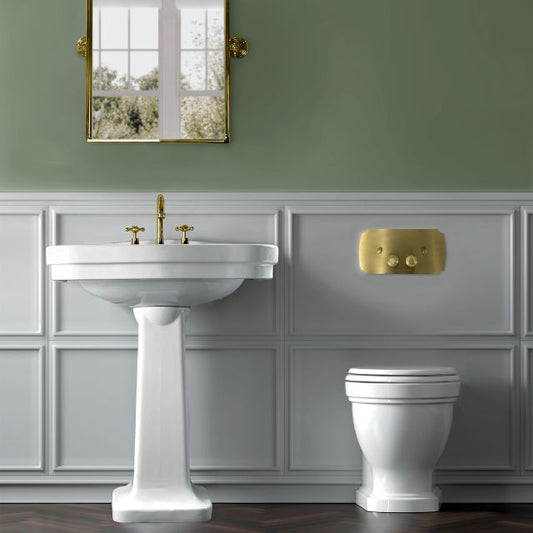 Build Your In-Wall Toilet: Turner Hastings Claremont Wall Faced Toilet Pan with Geberit Sigma Cistern Option