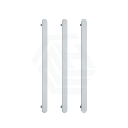 ThermoGroup 12V 900mm Flat Pill Vertical 3 Single Heated Towel Rails Variant Colour Available