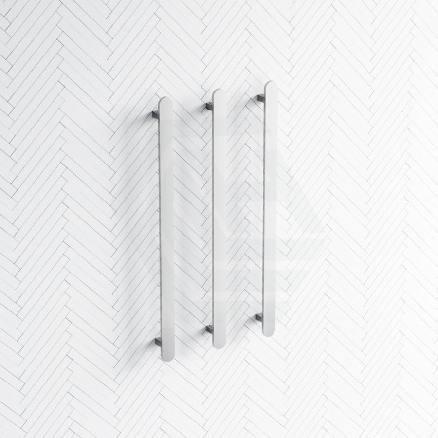ThermoGroup 12V 900mm Flat Pill Vertical 3 Single Heated Towel Rails Variant Colour Available