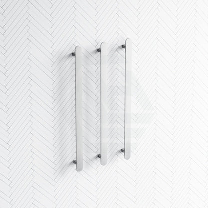 ThermoGroup 12V 900mm Flat Pill Vertical 3 Single Heated Towel Rails Variant Colour Available