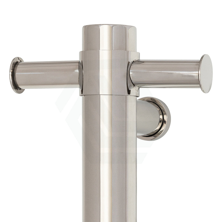 ThermoGroup 12V 900mm Straight Round Vertical Single Heated Towel Rail Variant Colour Available