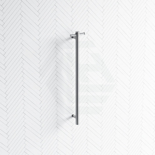ThermoGroup 12V 900mm Straight Round Vertical Single Heated Towel Rail Variant Colour Available