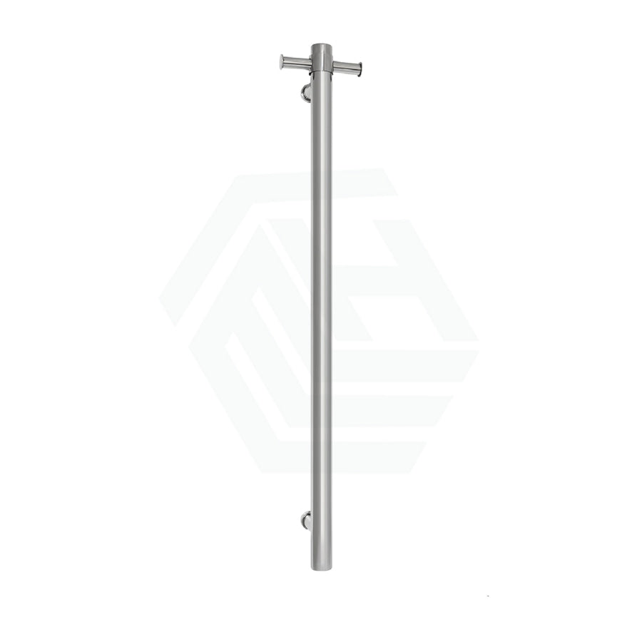 ThermoGroup 12V 900mm Straight Round Vertical Single Heated Towel Rail Variant Colour Available