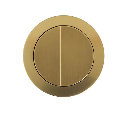 Round Brushed Brass Flush Button