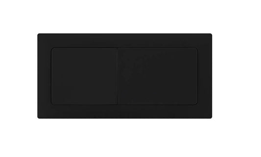 Rectangle Matte Black Flush Button
