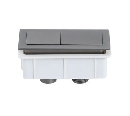 Rectangle Brushed Gunmetal Flush Button