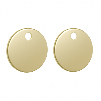 WhisperFlush Thin Toilet Seat Hinge Cap Covers- Brushed Brass
