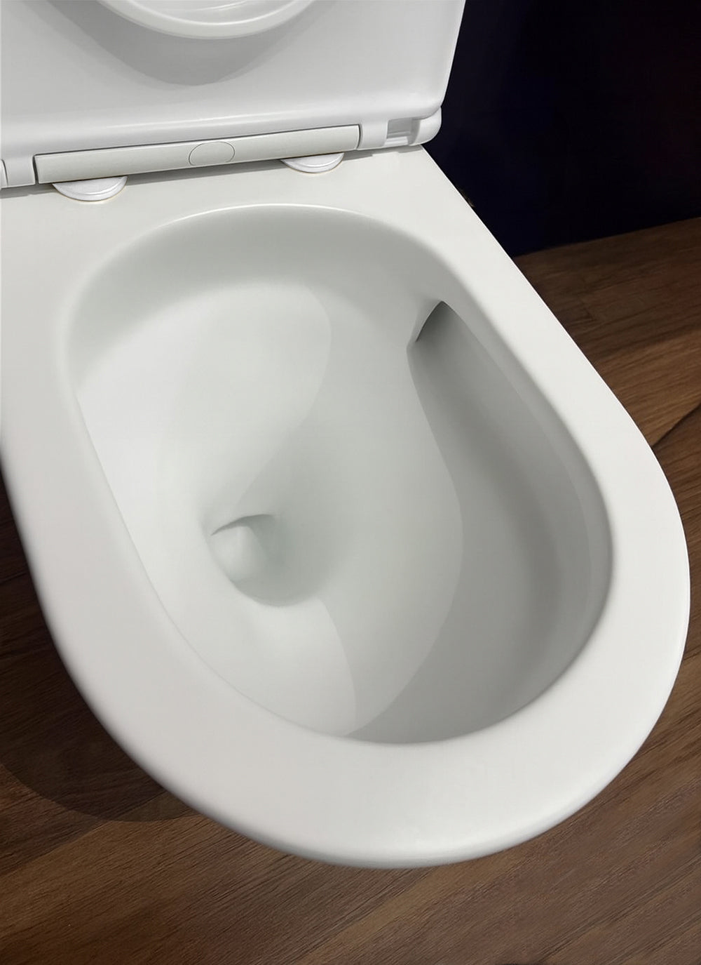 WhisperFlush Thin Toilet Seat Hinge Cap Covers- Matte White