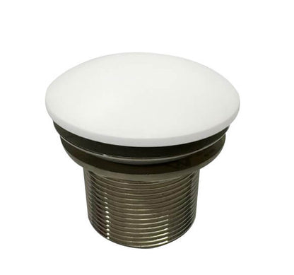 TitanCast 40mm Safety Pull-Out Bath Waste - Satin Silk White