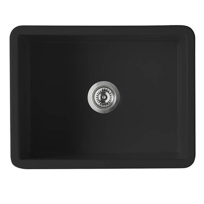 Turner Hastings Cuisine 60 x 46 Inset / Undermount Fine Fireclay Matte Black Sink