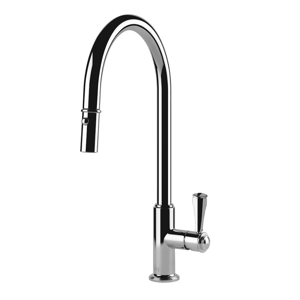 Turner Hastings Ludlow Pull Out Sink Mixer with Metal Lever Handle
