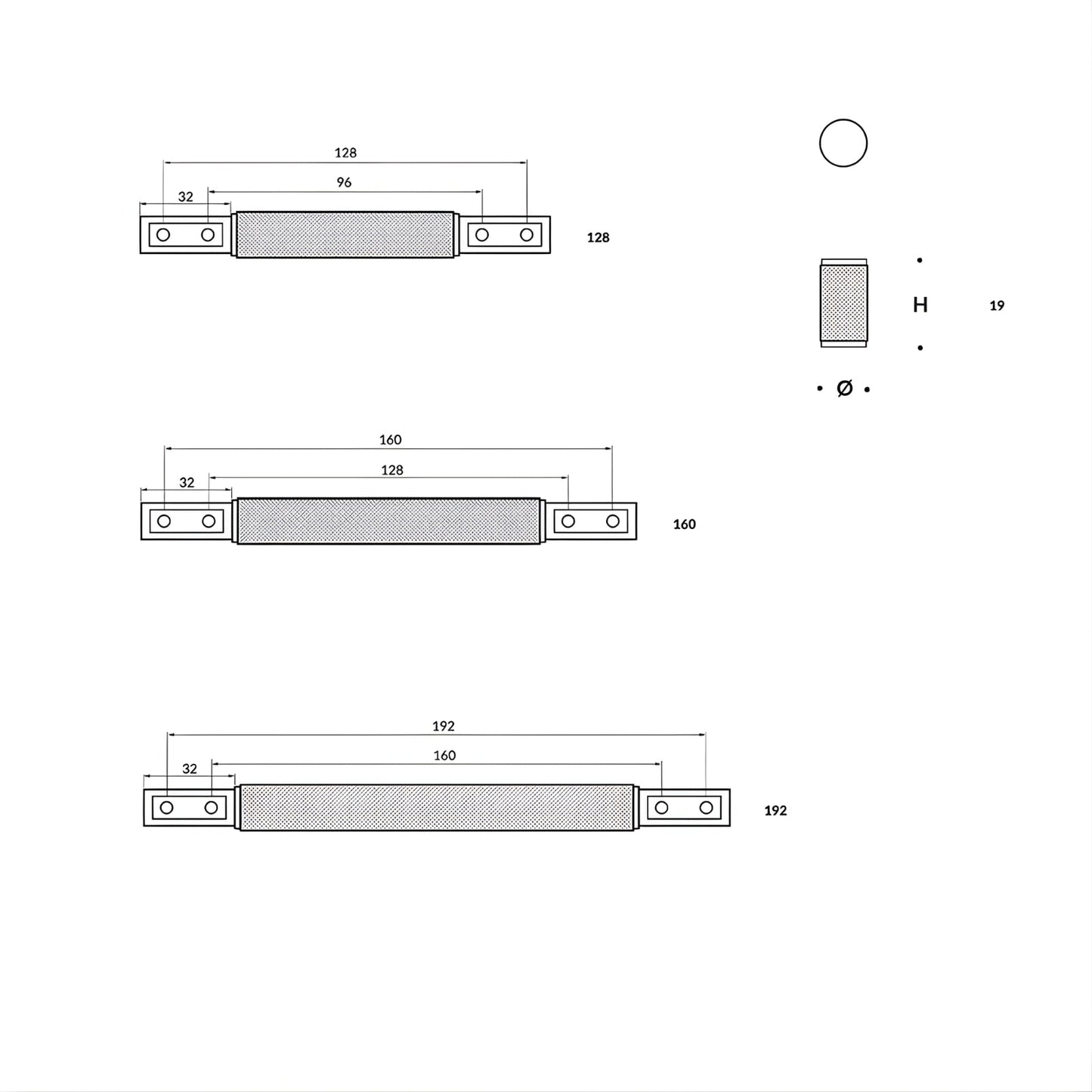 Turner Hastings Sassari 160mm Pull Handle