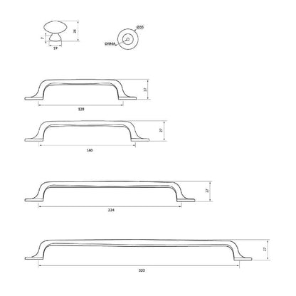 Turner Hastings Tutto 320mm Cabinetry Handle
