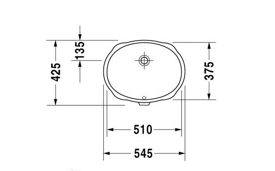 Inspire UnderMount Basin Oval 570x 420 x 200