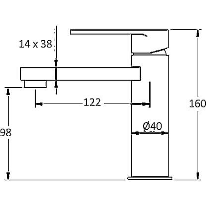 Inspire Vetto Basin Mixer