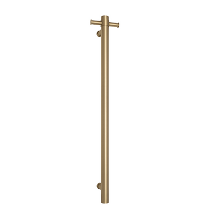 Thermorail 12V Round 900 Vertical Single Heated Towel Rail