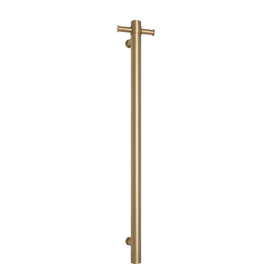 Thermorail 12V Round 900 Vertical Single Heated Towel Rail