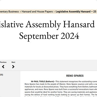 Hansard recognition